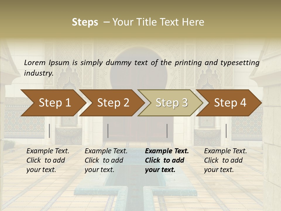 Corridor Garden Classic PowerPoint Template