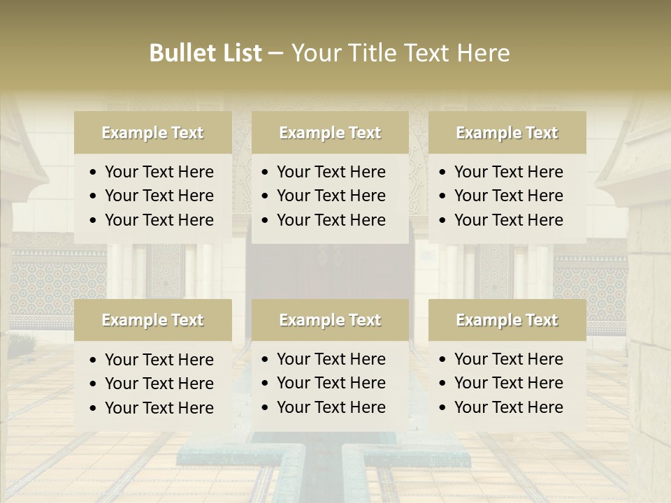 Corridor Garden Classic PowerPoint Template