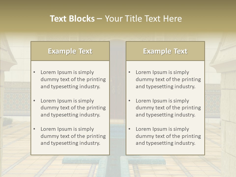 Corridor Garden Classic PowerPoint Template