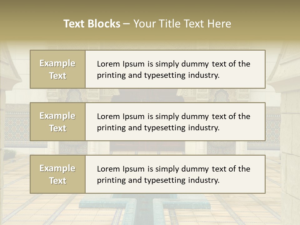 Corridor Garden Classic PowerPoint Template