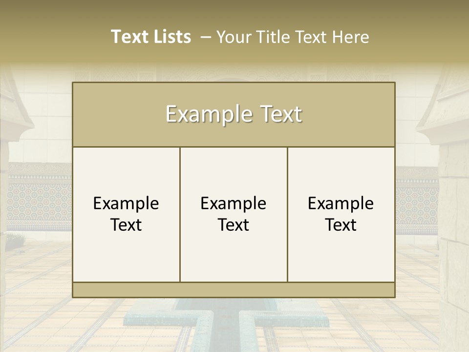Corridor Garden Classic PowerPoint Template