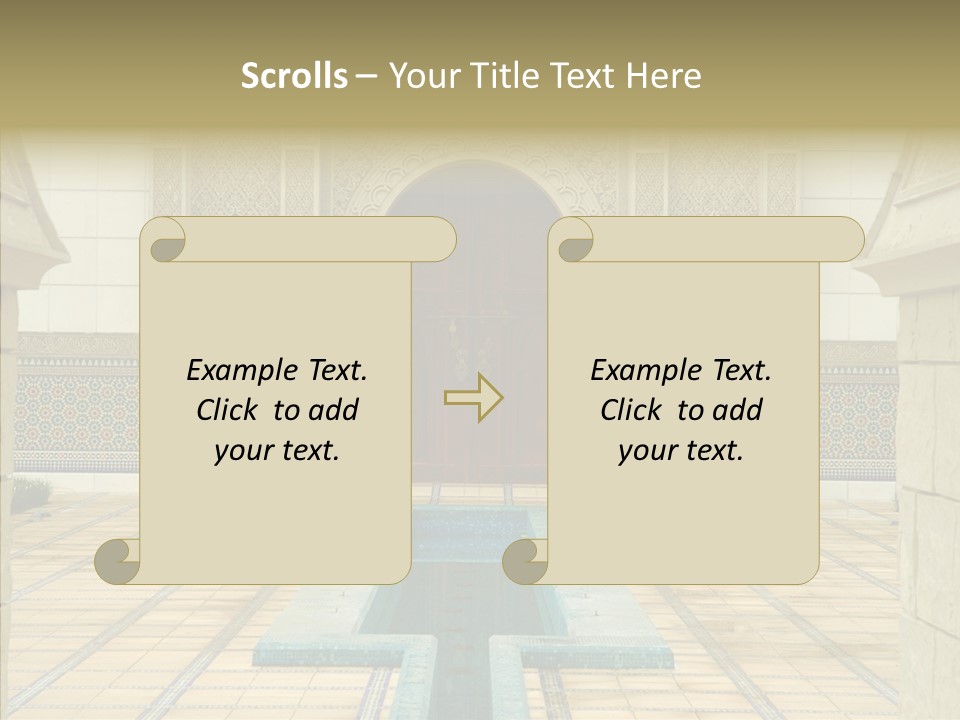 Corridor Garden Classic PowerPoint Template