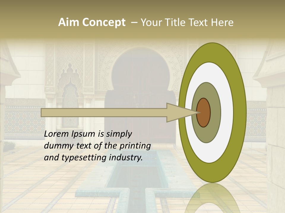 Corridor Garden Classic PowerPoint Template