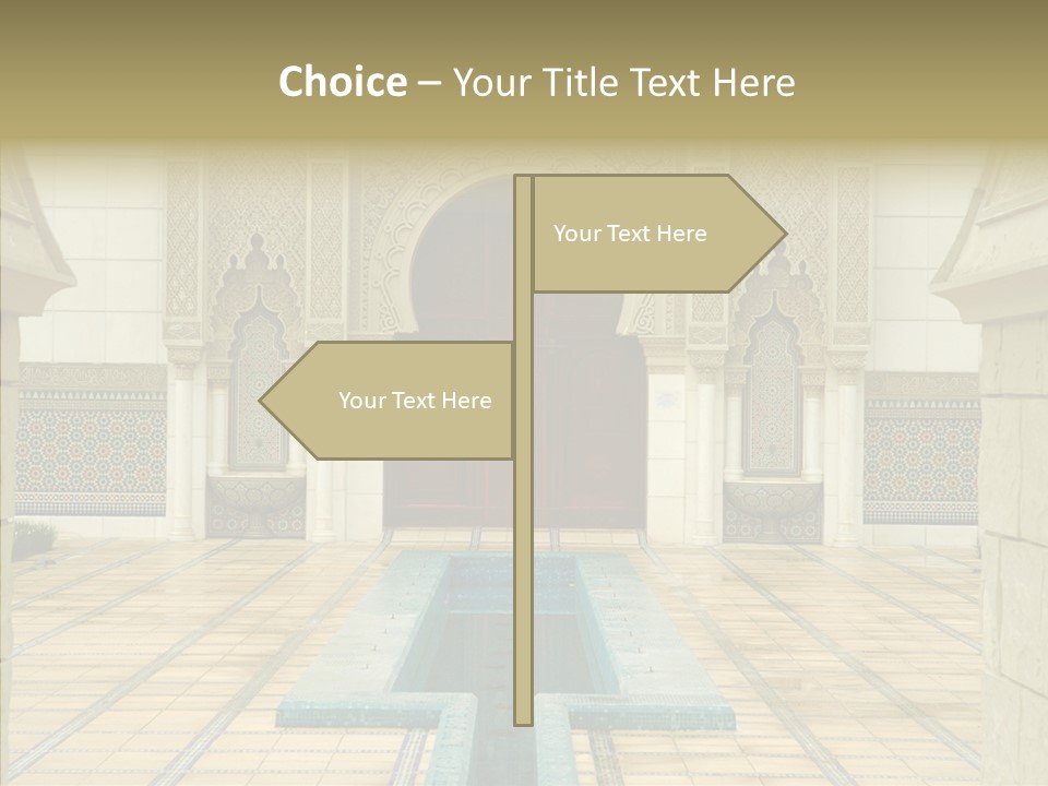 Corridor Garden Classic PowerPoint Template