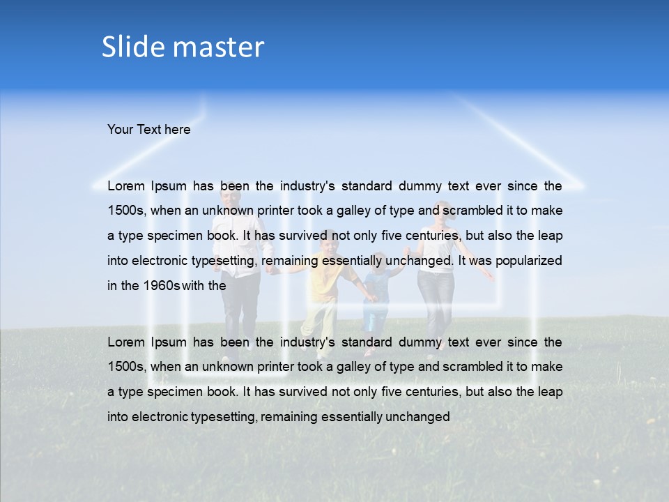 Outdoor Kid Mother PowerPoint Template