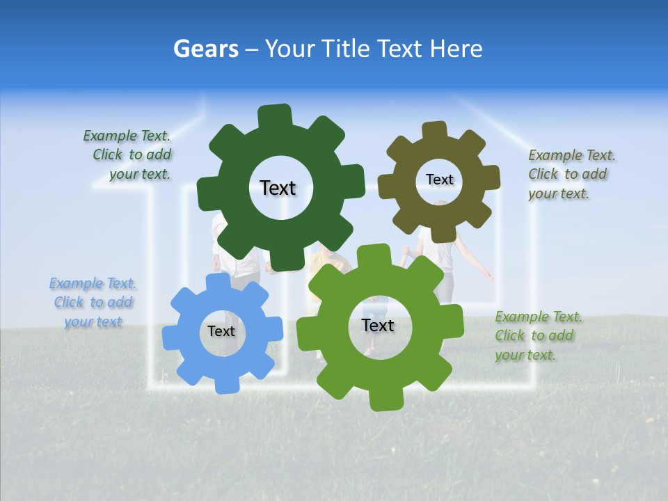 Outdoor Kid Mother PowerPoint Template