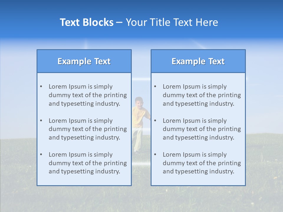 Outdoor Kid Mother PowerPoint Template
