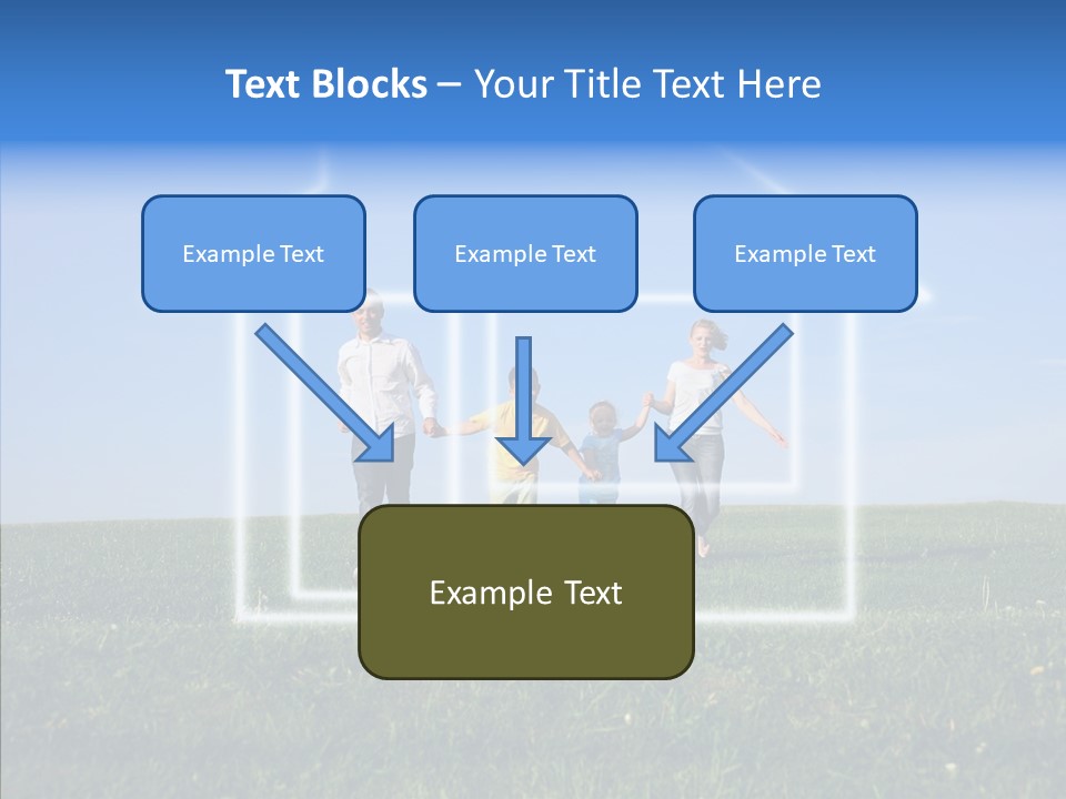 Outdoor Kid Mother PowerPoint Template