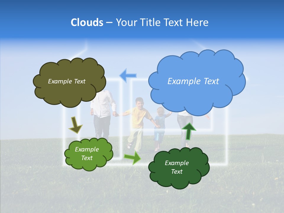Outdoor Kid Mother PowerPoint Template
