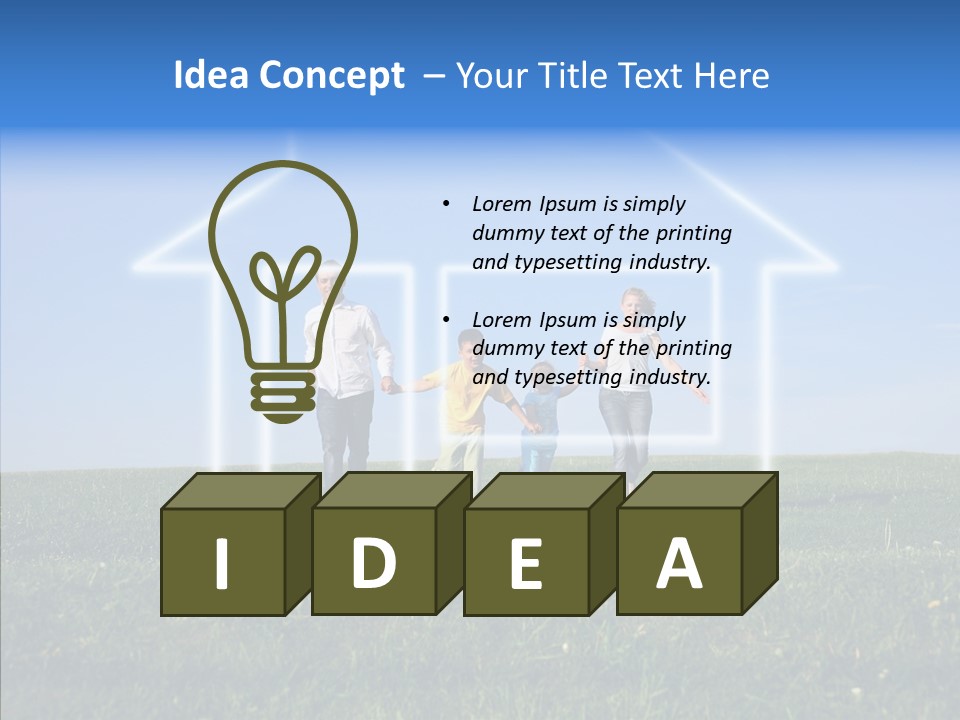 Outdoor Kid Mother PowerPoint Template