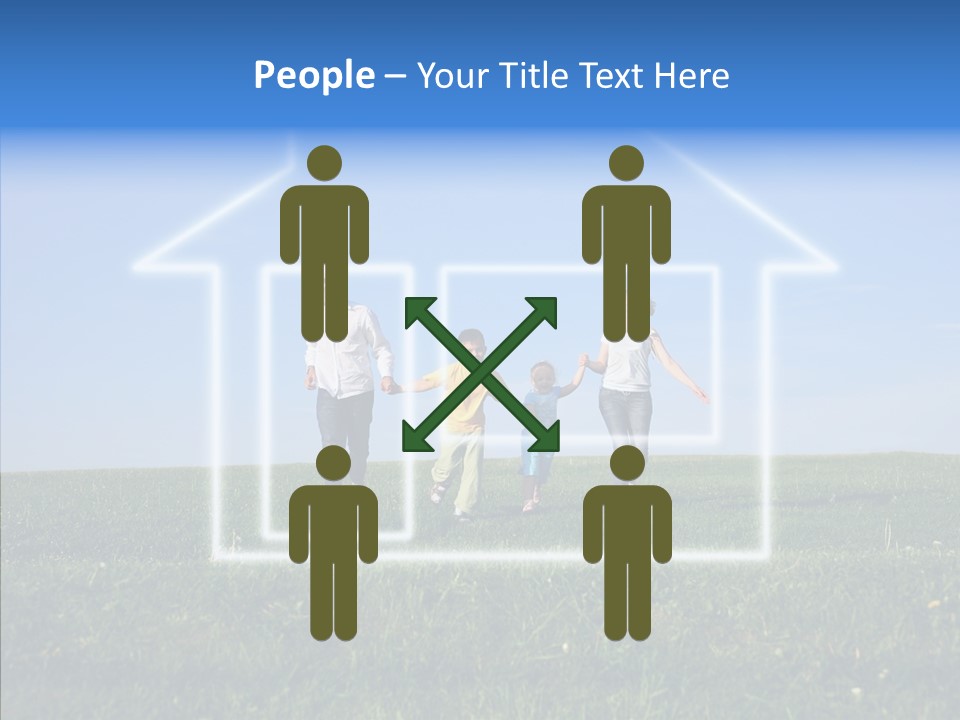 Outdoor Kid Mother PowerPoint Template