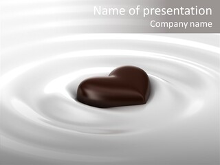 Line Floating Dessert PowerPoint Template