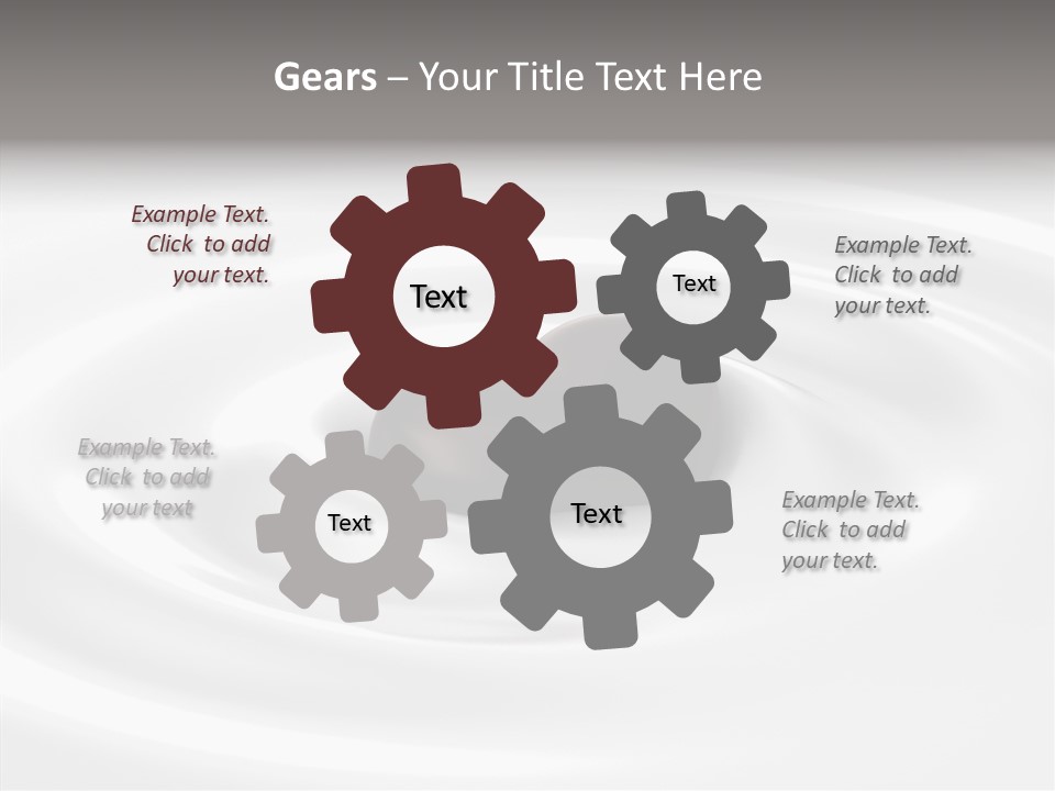 Line Floating Dessert PowerPoint Template