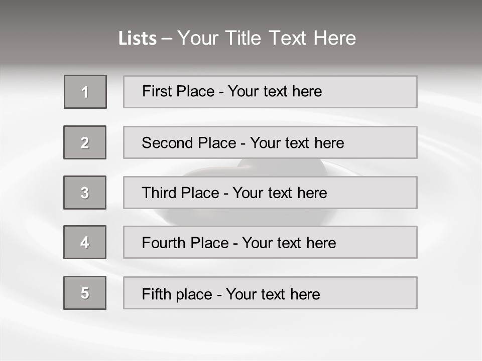 Line Floating Dessert PowerPoint Template