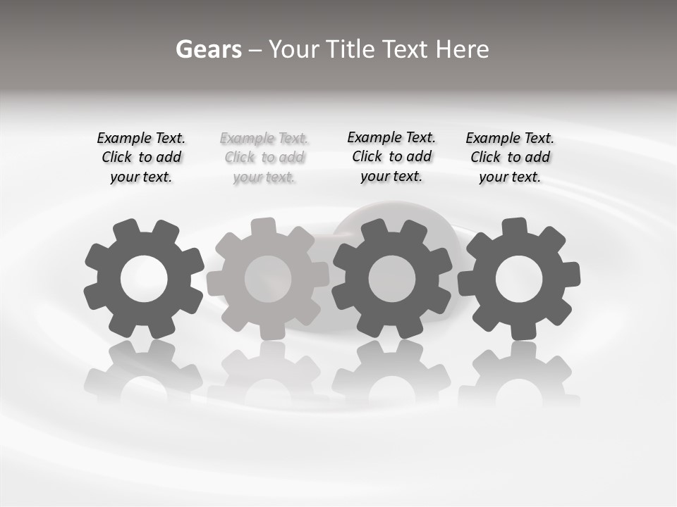 Line Floating Dessert PowerPoint Template