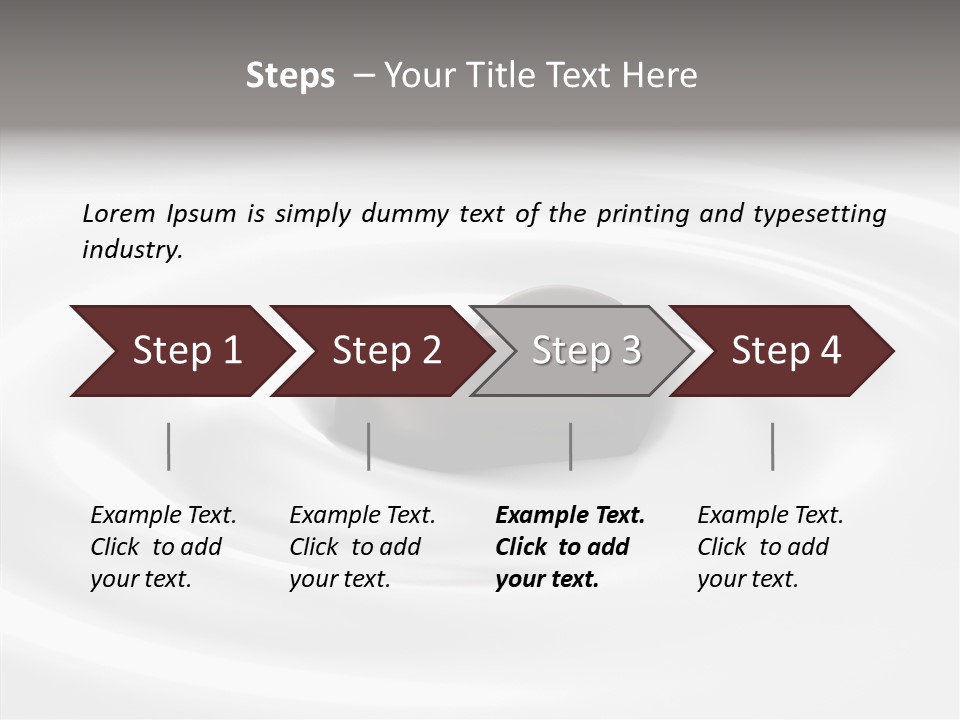 Line Floating Dessert PowerPoint Template