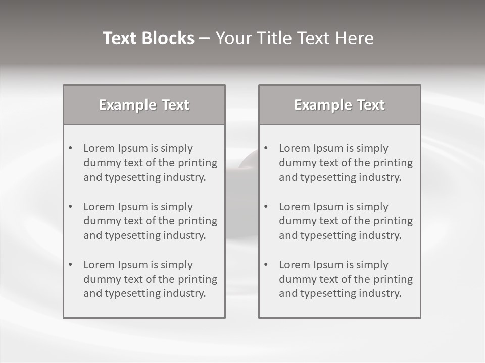 Line Floating Dessert PowerPoint Template