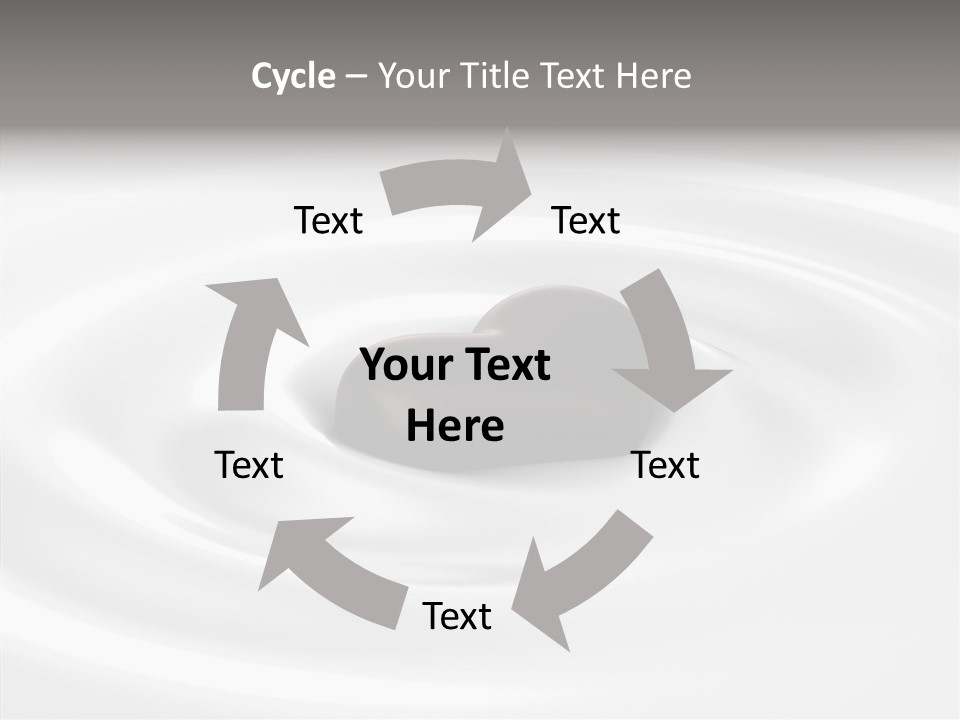 Line Floating Dessert PowerPoint Template