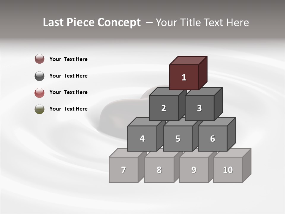 Line Floating Dessert PowerPoint Template