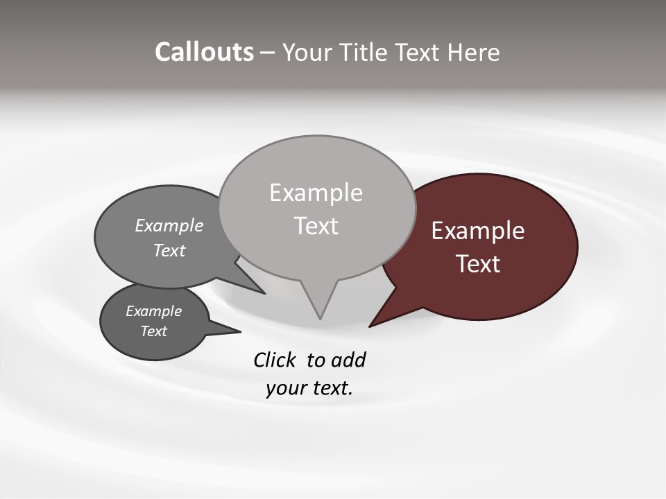 Line Floating Dessert PowerPoint Template