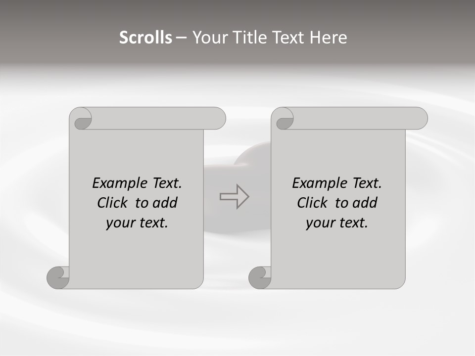 Line Floating Dessert PowerPoint Template