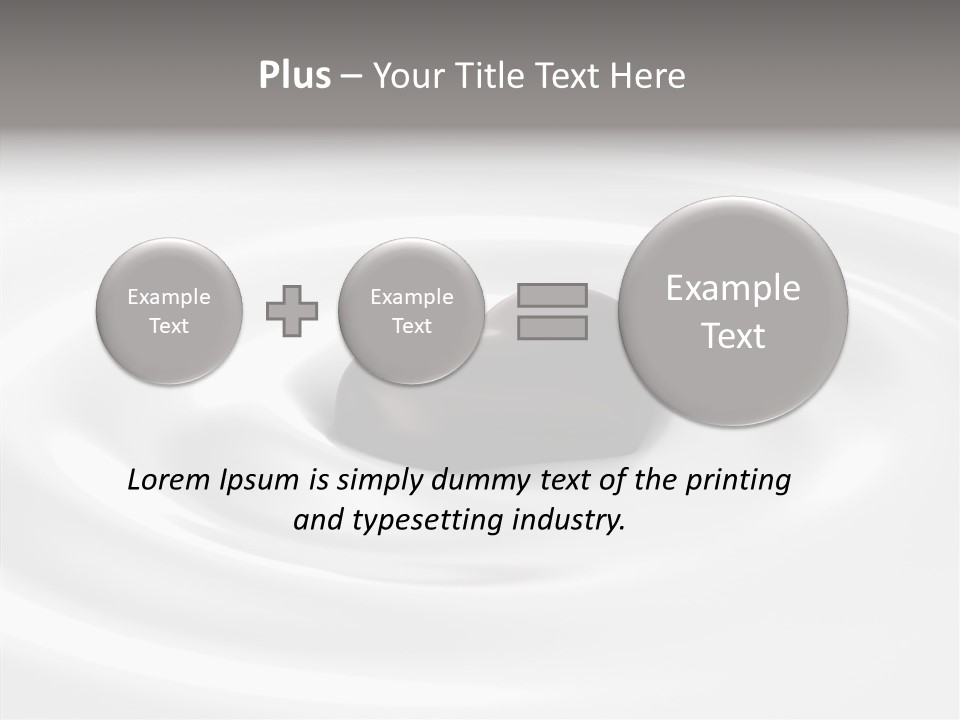 Line Floating Dessert PowerPoint Template