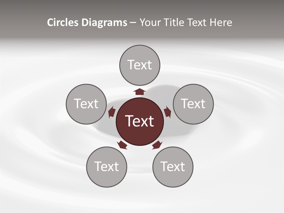 Line Floating Dessert PowerPoint Template