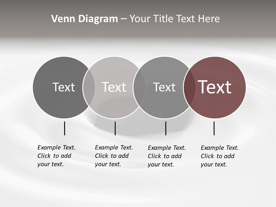 Line Floating Dessert PowerPoint Template