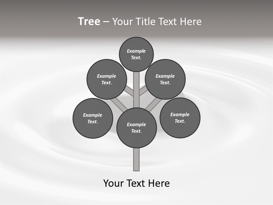 Line Floating Dessert PowerPoint Template