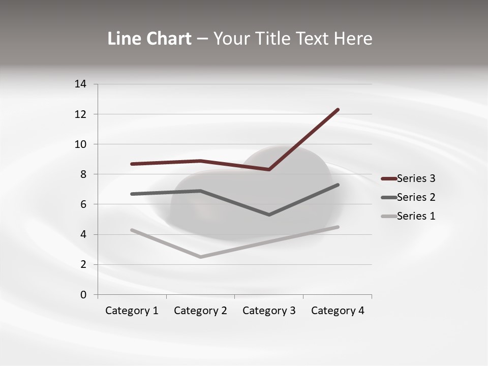 Line Floating Dessert PowerPoint Template