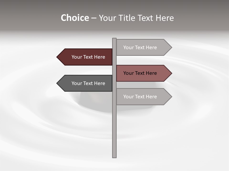 Line Floating Dessert PowerPoint Template