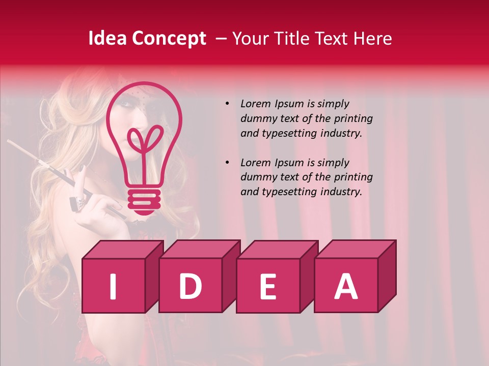 Bonnet People Corset PowerPoint Template