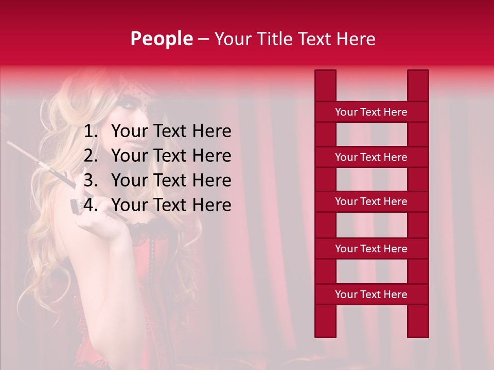 Bonnet People Corset PowerPoint Template