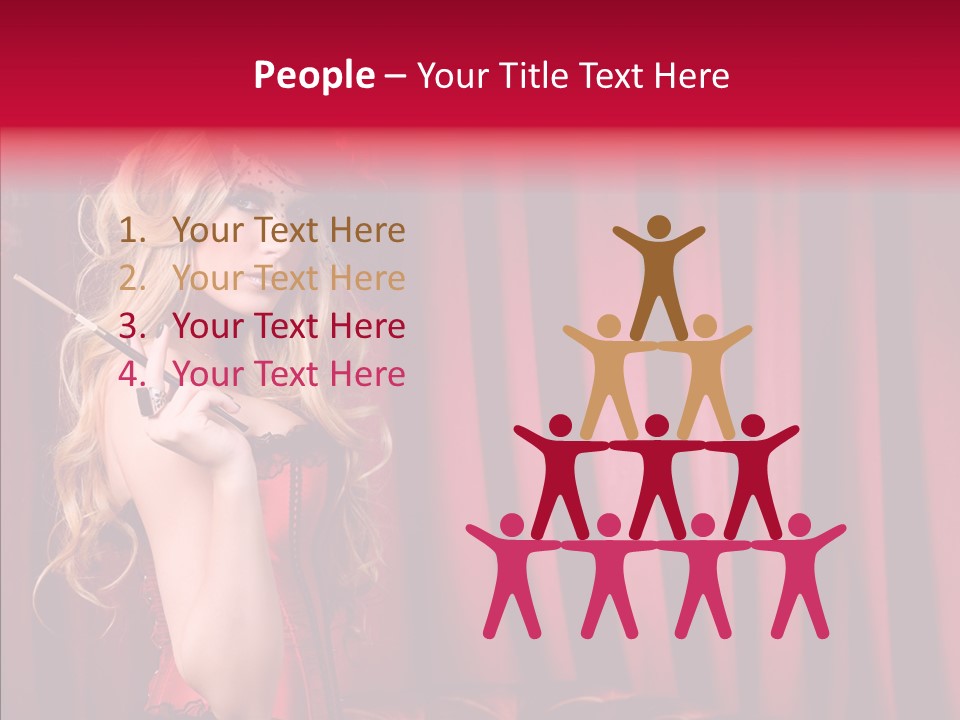 Bonnet People Corset PowerPoint Template