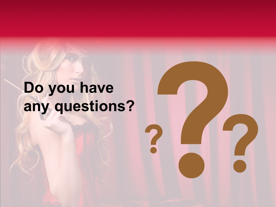 Bonnet People Corset PowerPoint Template