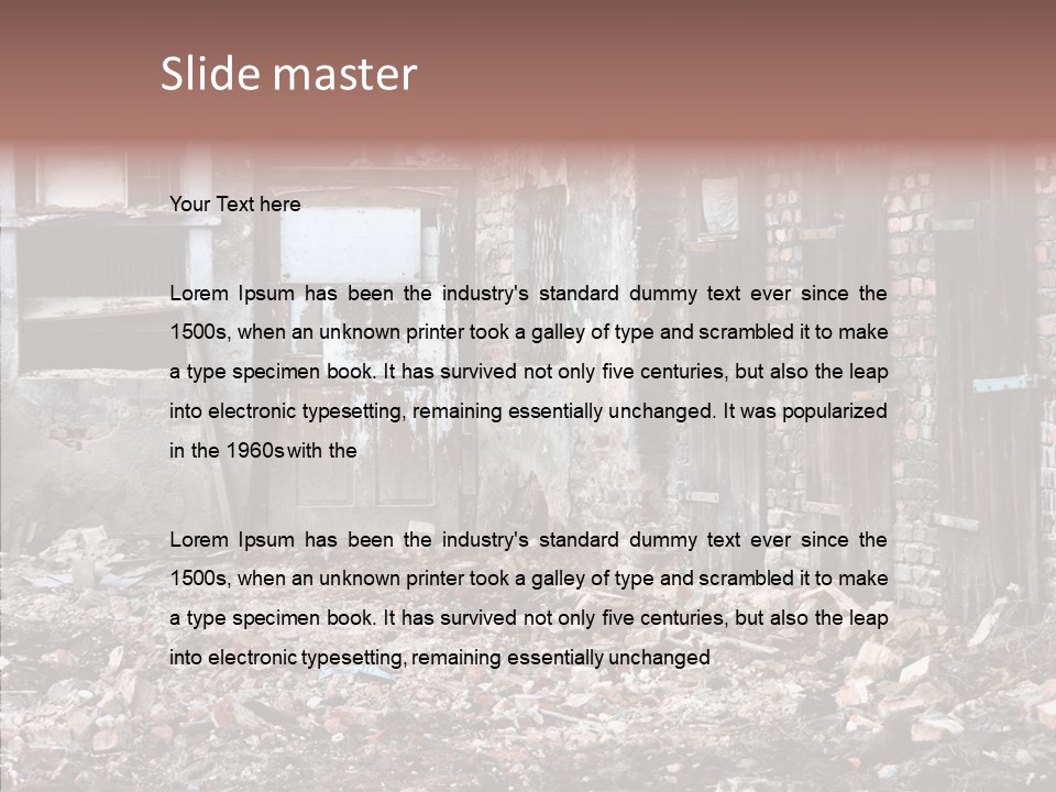 House Ukraine City PowerPoint Template