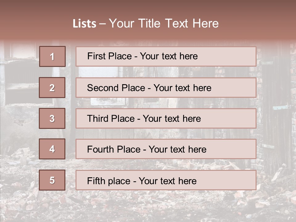 House Ukraine City PowerPoint Template