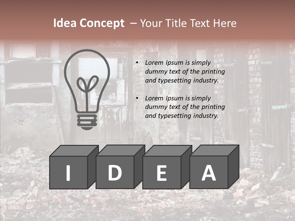 House Ukraine City PowerPoint Template