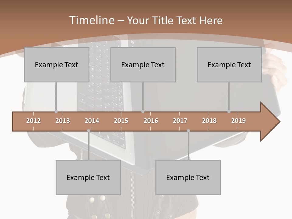 Girl Relaxed Computer PowerPoint Template