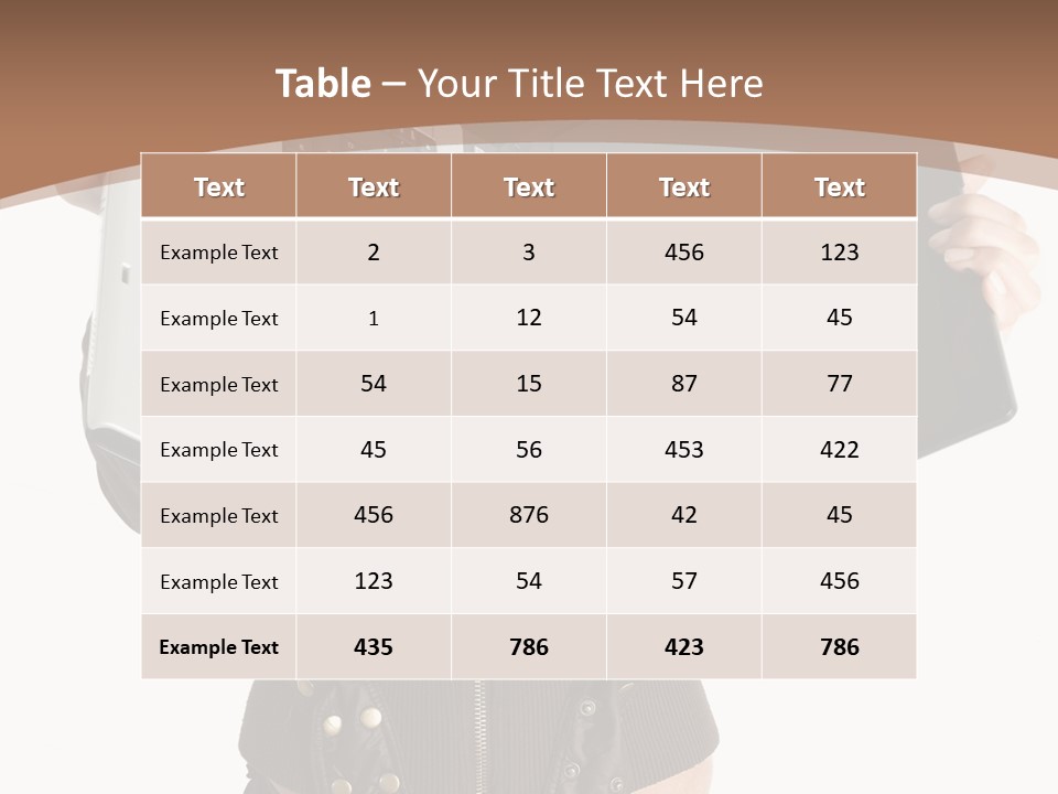 Girl Relaxed Computer PowerPoint Template