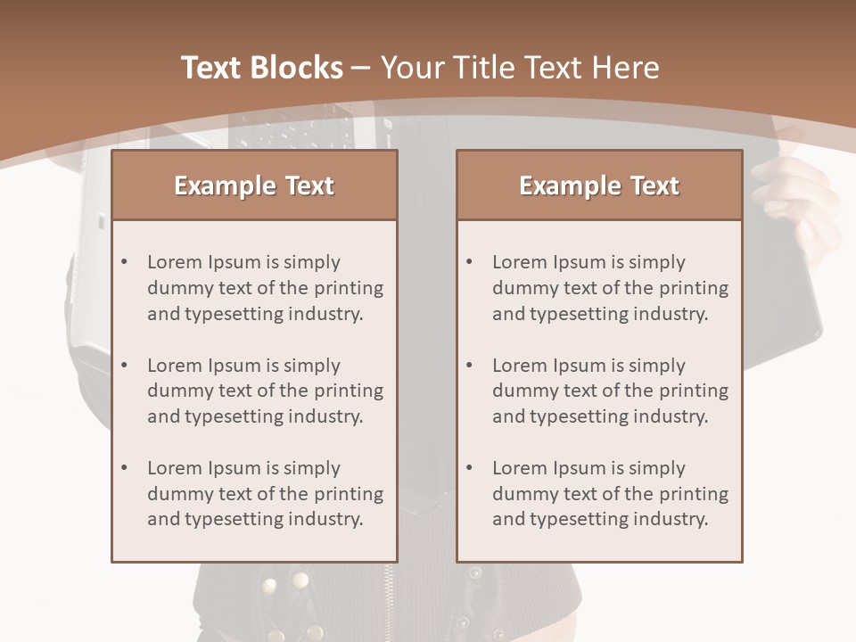 Girl Relaxed Computer PowerPoint Template