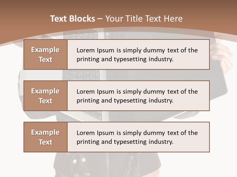 Girl Relaxed Computer PowerPoint Template