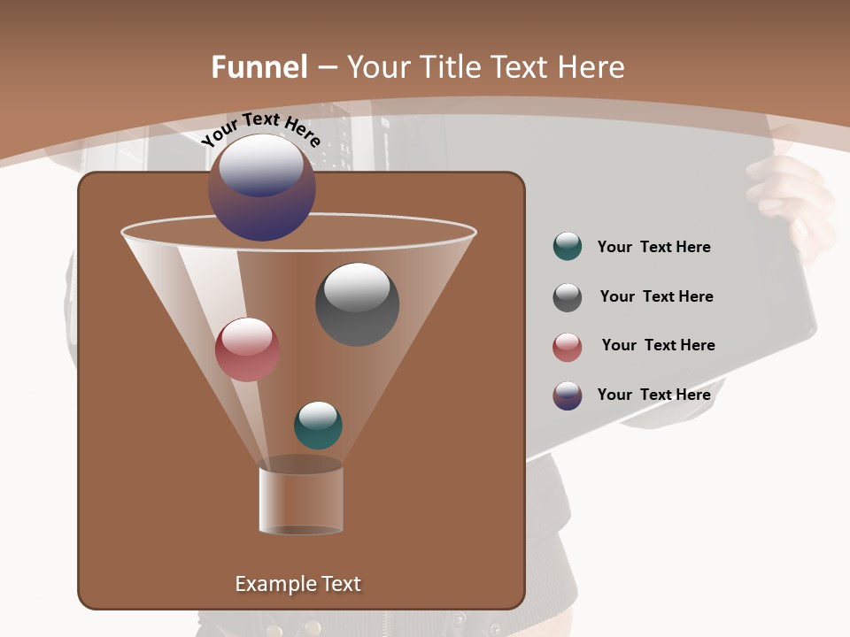 Girl Relaxed Computer PowerPoint Template