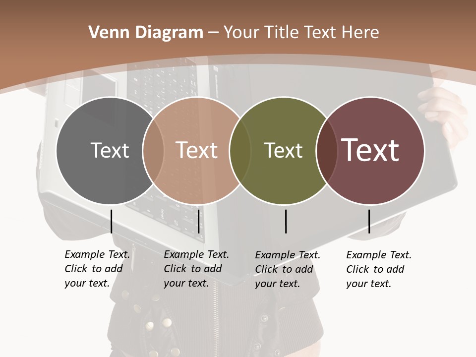 Girl Relaxed Computer PowerPoint Template