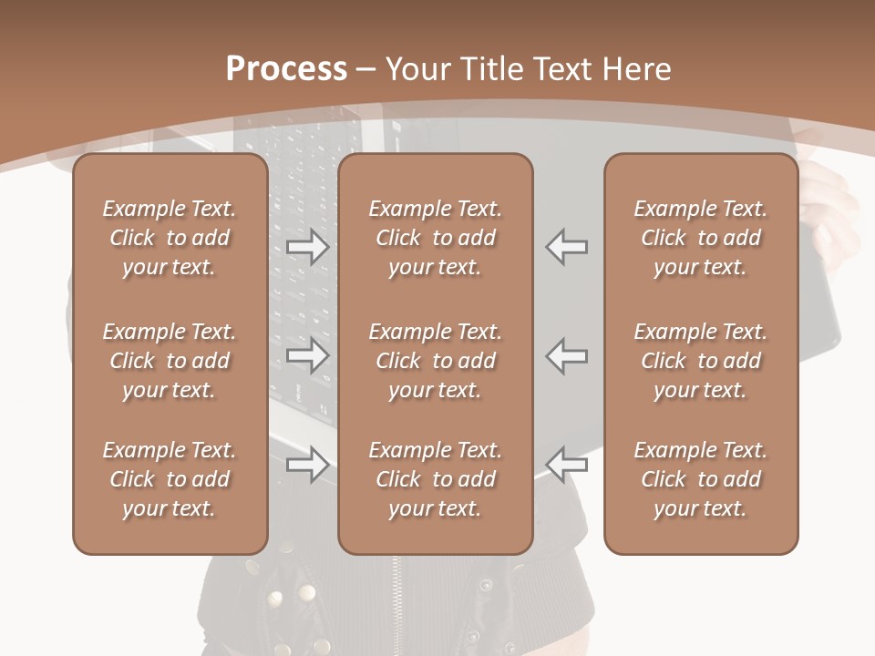 Girl Relaxed Computer PowerPoint Template