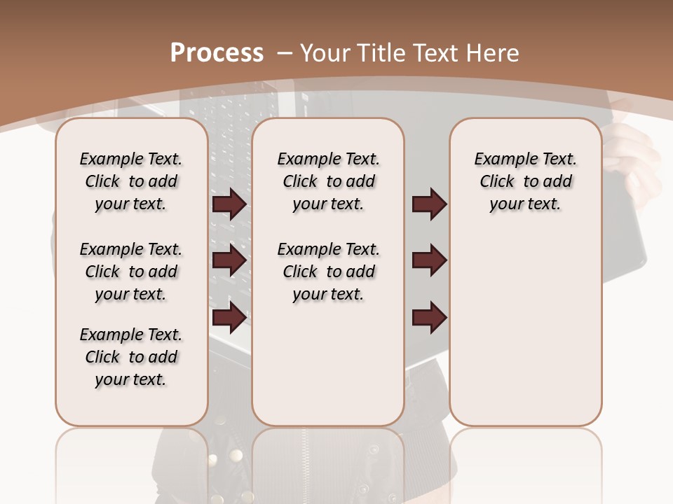 Girl Relaxed Computer PowerPoint Template