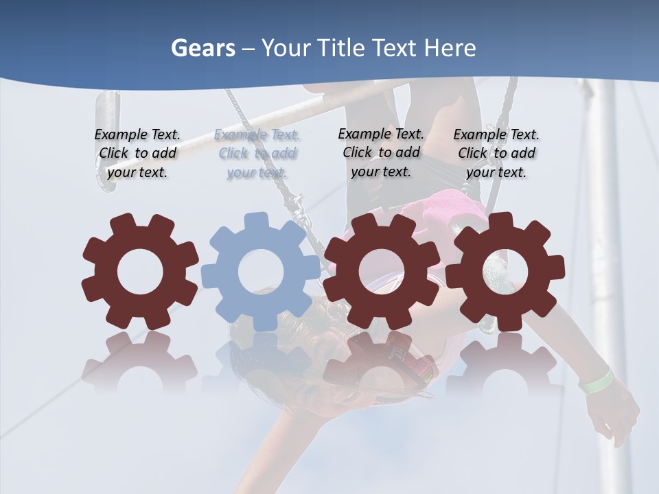 Flexible Raising Muscle PowerPoint Template