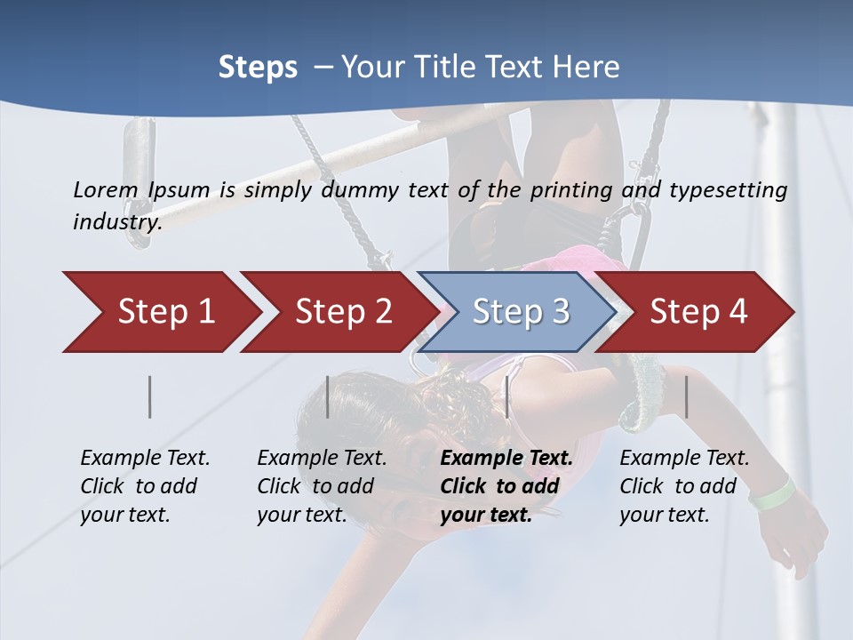 Flexible Raising Muscle PowerPoint Template