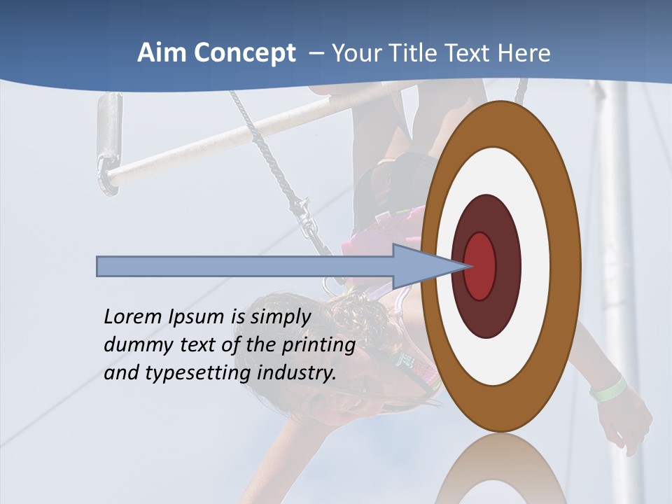 Flexible Raising Muscle PowerPoint Template