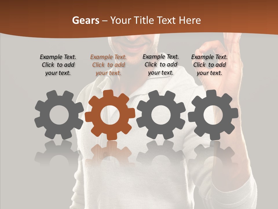 Meeting People Writing PowerPoint Template